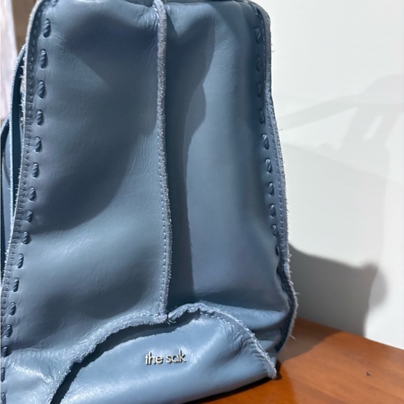 The Sak Los Feliz Hobo Blue and Brown Shoulder Bag - Picture 2 of 6